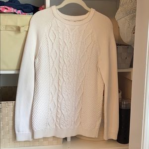 Vineyard Vines White Fishermans Cotton Sweater